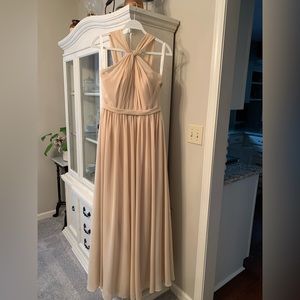 Azazie Bridesmaid Dress Size A8 Champagne